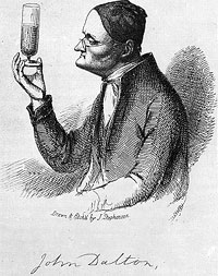 Caricature of John Dalton